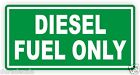 Diesel Only Vinyl Decal | Sticker | Label Fuel Door Label Turbo Truck 2500 3500