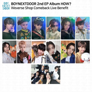 BOYNEXTDOOR 2nd EP Album HOW? Weverse Shop Comeback Live Benefit Photocard