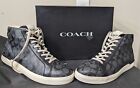 Coach Clip High Top Charcoal/Black Mens Sneaker  G5385 - Size 11 - New in Box