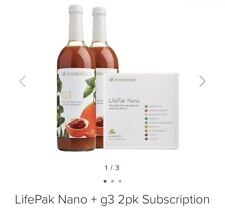 Nu Skin  Pharmanex  LifePak Nano 60 packets + G3 Juice 2 Bottles 750ml per