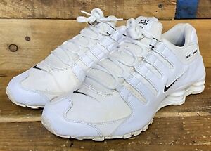 Nike Shox NZ 2015 Men's Size 9.5 US 43 EU Shoes White Leather 501524-106