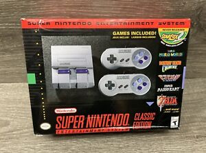 New ListingNintendo Super NES Classic Edition Gaming System With Games Included - Grey