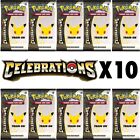 10x Pokemon Celebrations Booster Packs
