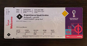 2022 World Cup Argentina vs Saudi Arabia Full Match Ticket Lionel Messi Goal GD