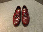 Allen Edmonds Saratoga Burgundy Leather Tassel Loafer Dress Shoes Mens Size 12 C