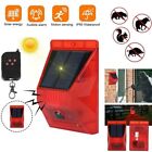 Solar LED Warning Light Alarm Strobe Light Wireless Motion Sensor Outdoor Remote