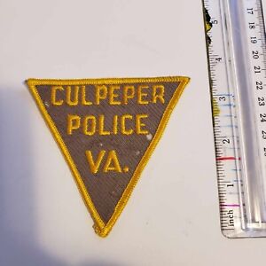 Culpeper  Police Virginia Old VA Rare Patch obsolete Sheriff Law VA.