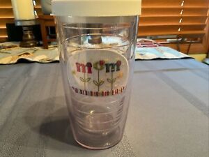 New ListingTERVIS TUMBLER MOM FLOWERS EMBROIDERED PATCH - 16OZ TUMBLER CUP W/Brand New Lid