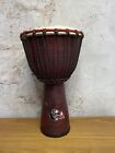 Freedom Drums Large Lava Flow Fiberglass Red with Handle Djembe SFK