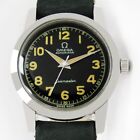 1952's Omega Seamaster Automatic Bumper Black Dial Steel Mens Vintage Watch