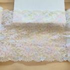 Stretch Floral-print Double-edged Lace Trim for Sewing/Crafts/Bridal/8.25