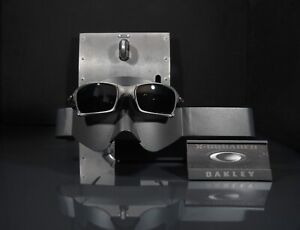 Oakley X-SQUARED X-METAL Finish Sunglasses-Carbon Blk Polarized Lenses+Vault+Bag