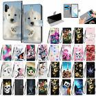 For Samsung S8 S9+ S10 Note 10 Flip Slim PU Leather Wallet Card Case Stand Cover