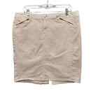 Gap Jeans Limited Edition Denim Pencil Skirt 12 Beige Cotton Stretch Above Knee