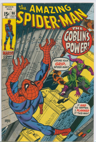 AMAZING SPIDER-MAN #98 BRONZE AGE GREEN GOBLIN MARVEL COMICS 1971 GIL KANE