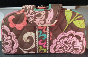 Vera Bradley Clutch Wallet Quilted Fabric Cover Pink VB Lining Roomy