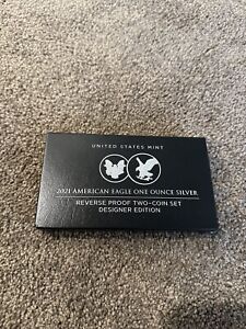 New ListingU.S. Mint American Eagle 2021 One Ounce Silver Reverse Proof Two-Coin Set - (...