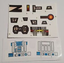 Vintage Star Wars Replacement Turret Probot Playset Toy Stickers - Machine Cut