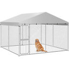 10FT x 10FT Outdoor Pet Dog Run House Kennel Cage Enclosure with Cover Playpen
