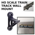 Wall Mounts for Display & Functional HO Scale Model Train Track