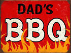 Dad's BBQ, Retro metal Sign vintage / man cave / Kitchen
