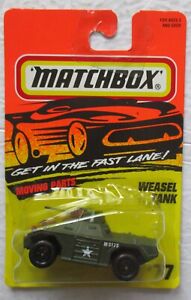 Matchbox Weasel Tank #77 Moving Parts 1:64 Scale Diecast 1996