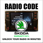 SKODA CODES RADIO ANTI-THEFT UNLOCK STEREO SERIES RNS510 RCD300 MFDI PIN SERVICE