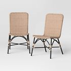Popperton 2pk Patio Dining Chairs, Outdoor Furniture - Black - Threshold