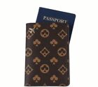 Passport Holder Travel Wallet PU Leather Passport Cover Case Document Organizer