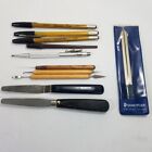 Lot 11 Clay Tools Palette Knife Drafting Compass Stylus Gold Pens Scriber Kemper