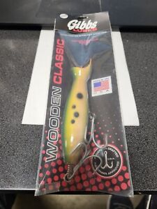 1 Gibbs Lures Casting Swimmer BUNKER 1 oz FREE SHIPPING - WOOD IS GOOD!!