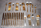 1847 Rogers Bros. DAFFODIL Service for 12 Silverplate Flatware 76 pcs FREE Ship!