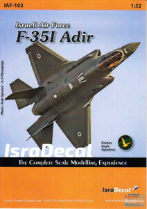 ISD0103 1:32 IsraDecal Israeli Air Force F-35I Adir