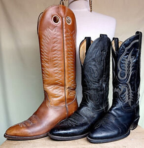 Men's Size 8.5D pre-loved Tall HondoDanPostTonyLamaNocona Cowboy Boots