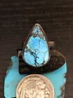 Old SouthWest Dry Cripple Creek Turquoise sterling Silver Arrow ring size 7