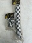 NOS vintage Black/White Checkerboard Handlebar V Single Stem Pad Cal Lite Scotts