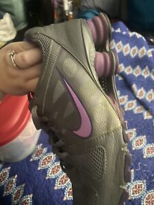Nike Womens Shox Gray Purple Running Shoes Sneakers Size 9.5