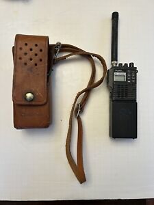 Yaesu FM Transceiver FT-23R Radio with Battery, Antenna, and Leather Case