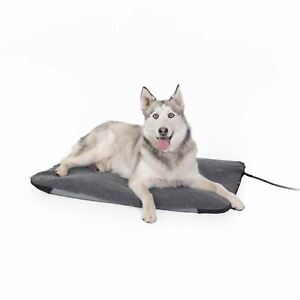 K&H Pet Lectro-Soft Outdoor Heated Pet Bed Large Gray 25