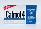 Calmol 4 Hemorrhoidal Suppositories Astringent & Protectant 12 Suppositories