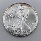 1998 $1 American Silver Eagle .999 Silver Uncirculated/BU Edge Toning