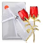 TOVINANNA Mothers Day Rose Gifts for Mom Crystal Red Rose Flowers Birthday Gi...