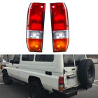 Pair Rear Tail Light Lamp For Toyota Land Cruiser 70 75 Series Troopy 1985-1999