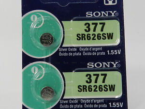 Sony 377  SR626SW Watch Battery 2Pc