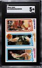 1980-81 Topps Basketball Larry Bird RC Fred Brown Ron Brewer SGC 5 #165 RC