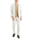 Nautica Men's Modern-Fit White / Cream Cotton Suit 36R / 30 x 32