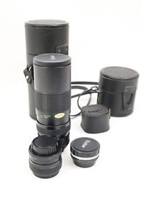 Lot Of 3-  2 Vintage Vivatar & 1 Fujinon/ Cases....See Photos for Details...