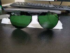 RAY-BAN RB3025 aviator sunglasses Classic Green Lens/black Frame 58mm NEW!