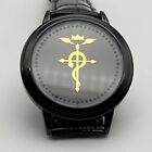 Fullmetal Alchemist LED Quartz Wristwatch Black Leather Band - Touch Activated!