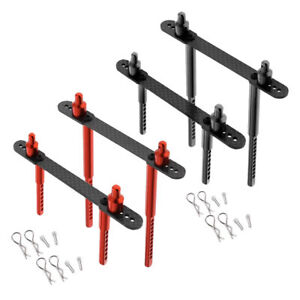 Front Rear Aluminum Body Shell Post Mounts for 1:10 Axial SCX10 90046 RC Crawler